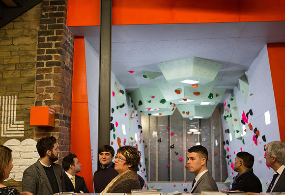 Orangebox Youth Centre tour with Business for Calderdale