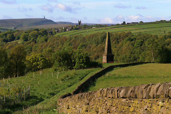 View over Heptonstall and Stoodley Pike