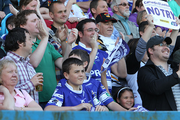 Fans at Fax rugby League match