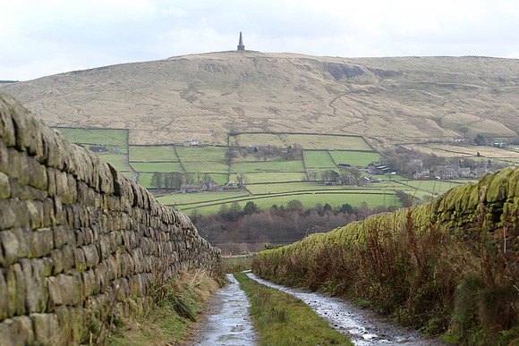 Dry stone walls and Stoodley Pike
