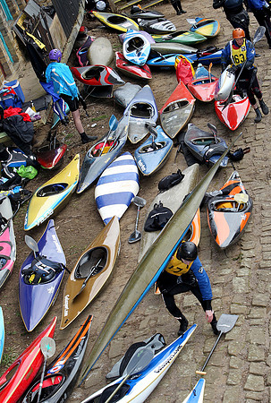 Kayaking National Championships, Calder River, Sowerby Bridge