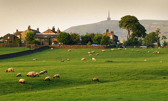 View of Stoodley Pike, from Lumbutts, Todmorden