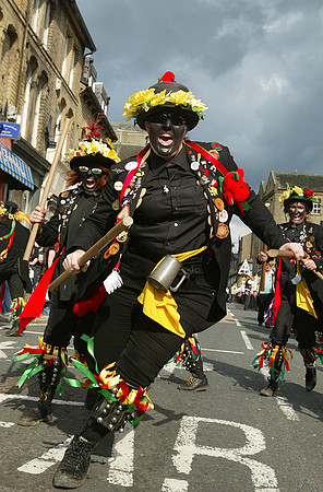 Welsh dragons at Rushbearing, Sowerby Bridge