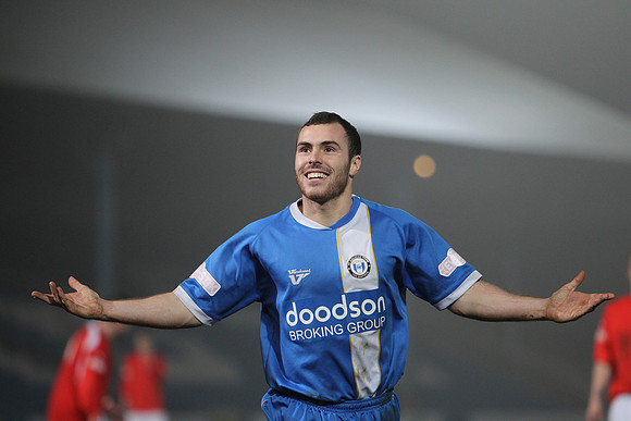 Celebrations at Halifax Town match