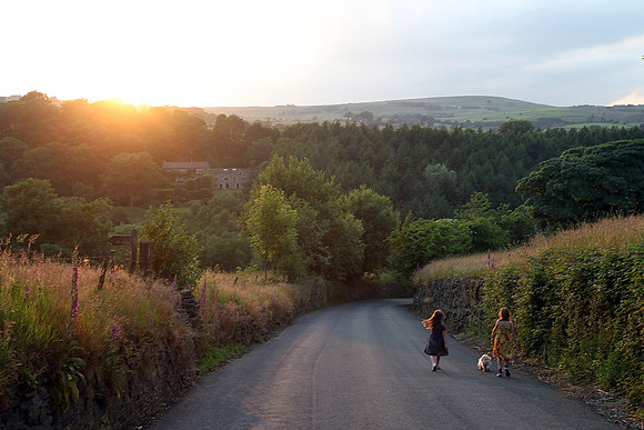 Sunset walks, near Ripponden