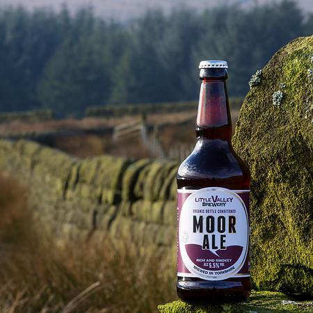 Little Valley Moor Ale, with dry stone wall