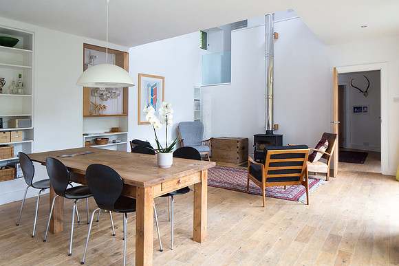 Wooden floors in a bright airy living space