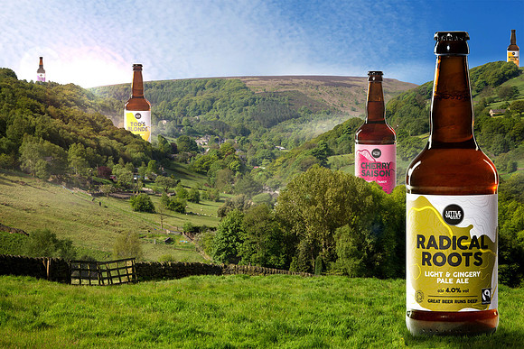 Little Valley Brewery product photography compilation