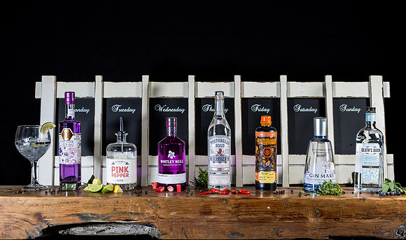Gin selction from Gintopia