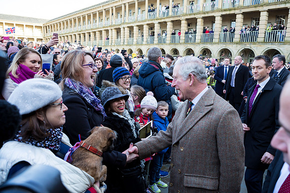 HRH Prince Charles at The Piece Hall, Halifax