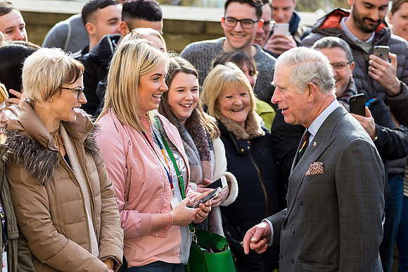 Prince Charles at Dean Clough Halifax