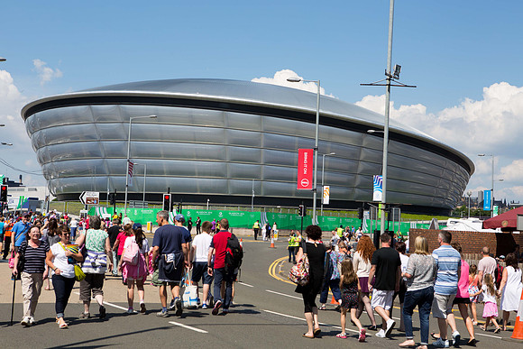 Crowds in Glasgow for Commonwealth Games